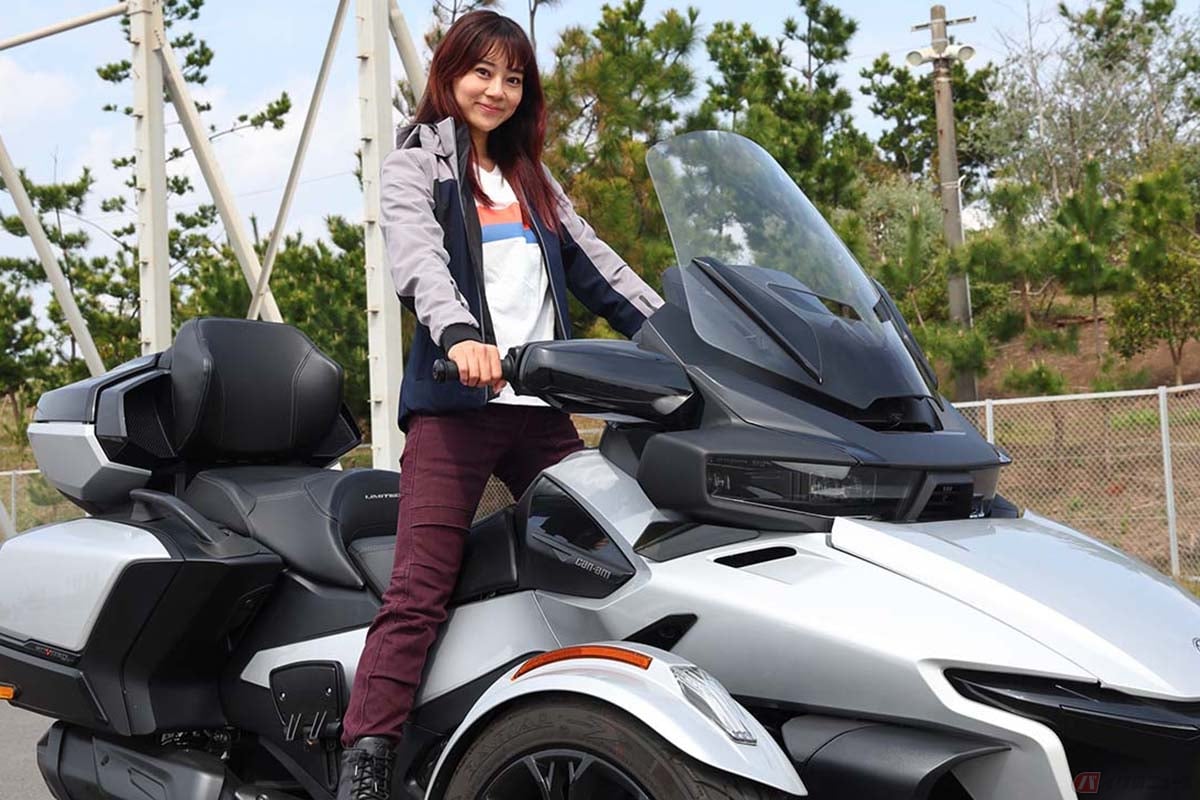Can-Am「Spyder RT Limited」(カンナム「スパイダーRTリミテッド」)と指出瑞貴さん