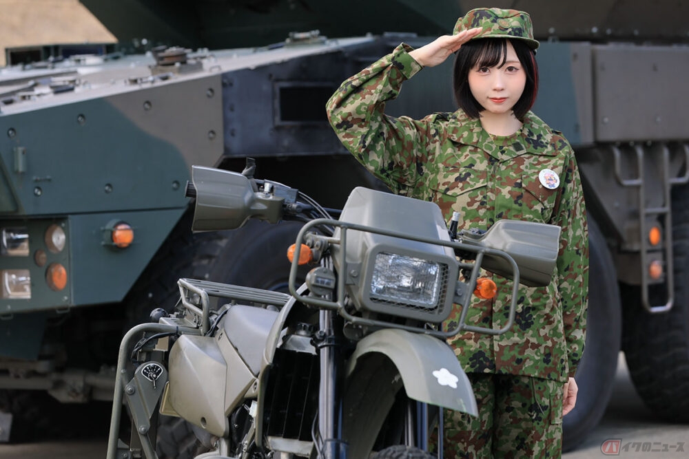 陸上自衛隊で活躍するオートバイ部隊に密着!! 偵察用オートバイ