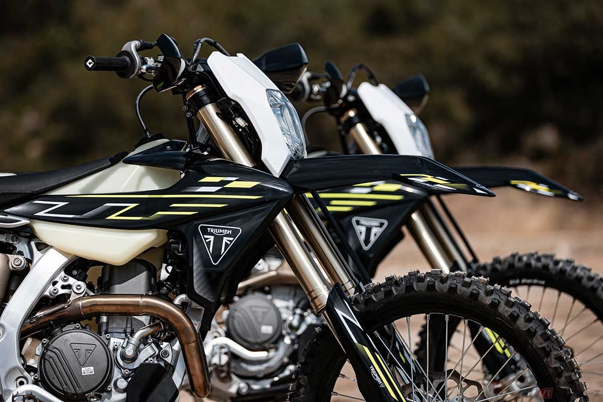 トライアンフから新型エンデューロバイク「TF 250-E」と「TF 450-E」が登場