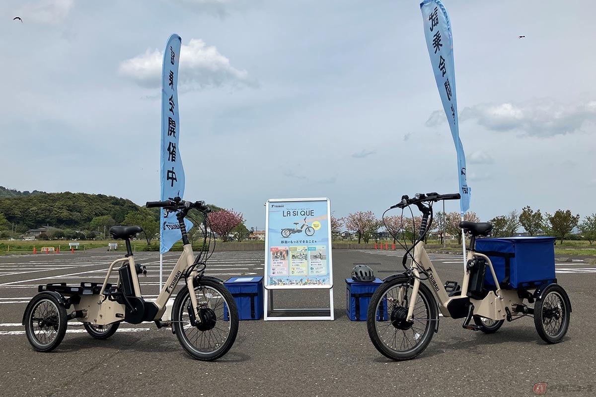 椿本チェーンが開発中の電動アシスト3輪自転車「LA SI QUE」