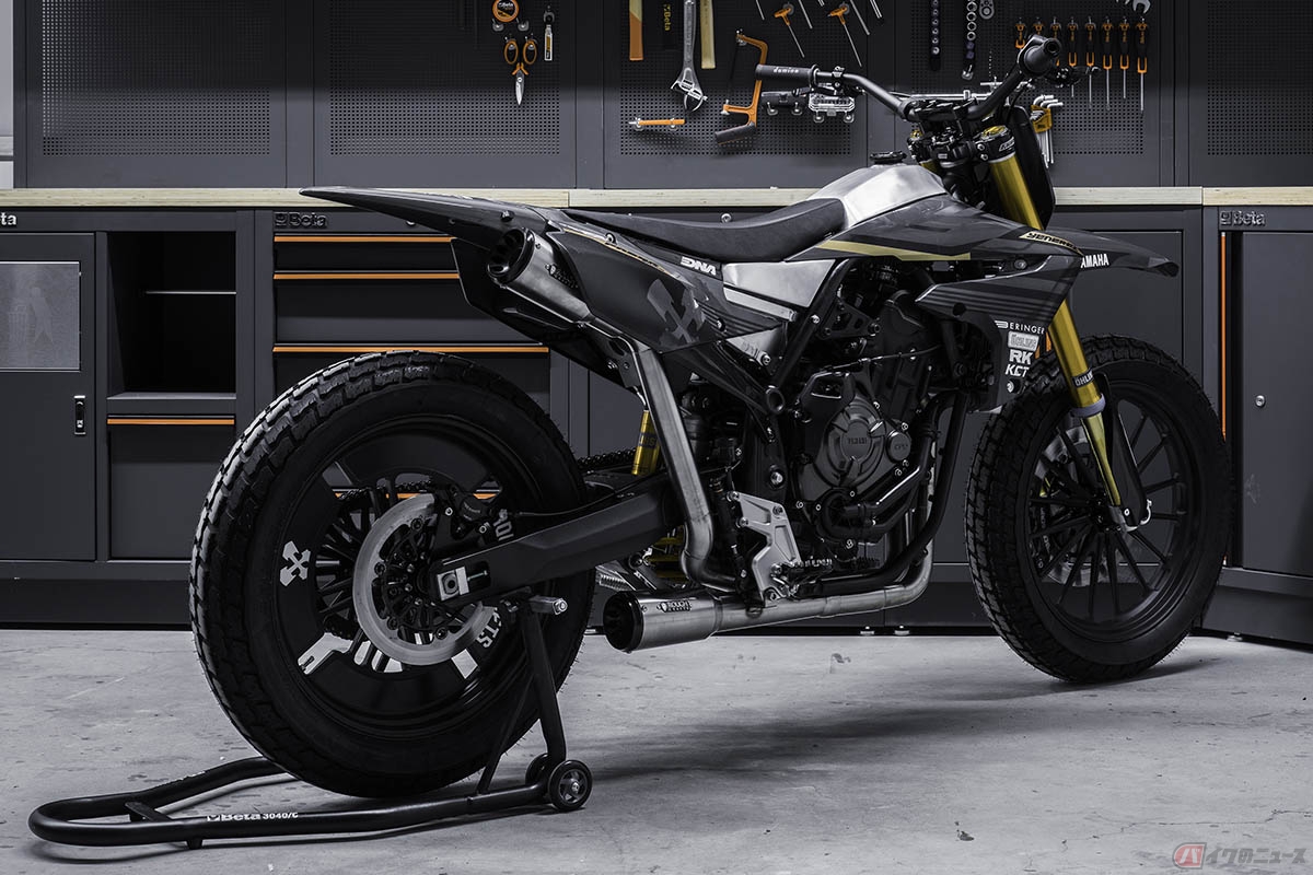 台湾のカスタムバイクショツプ「Rough Crafts」が手掛けたヤマハ「テネレ700」ベースのカスタム「Yenere Z700 FT」