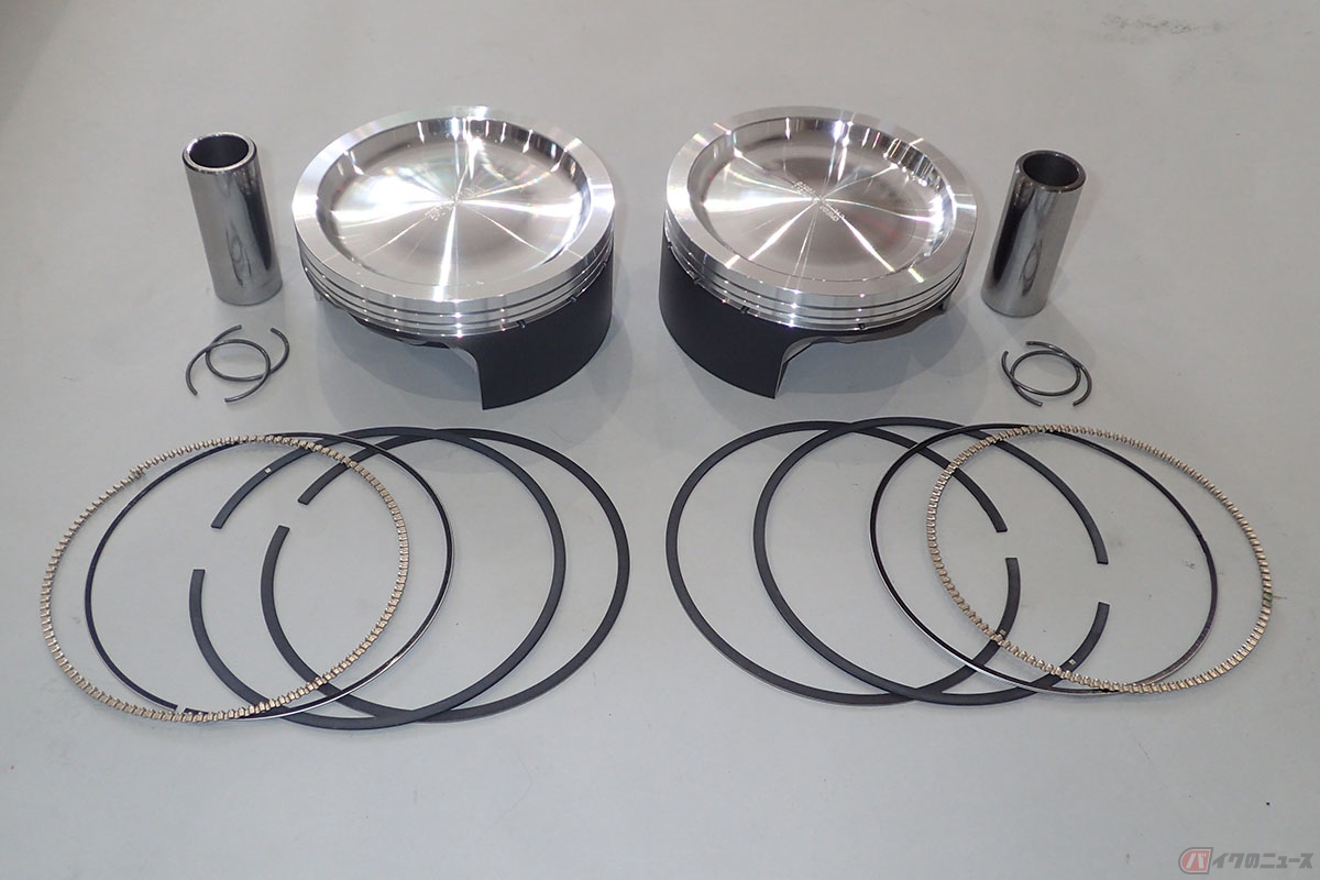 適切な圧縮比を実現するサンダンス製のピストン「Sundance-Omega T-Spec Hyper Pistons for TC」