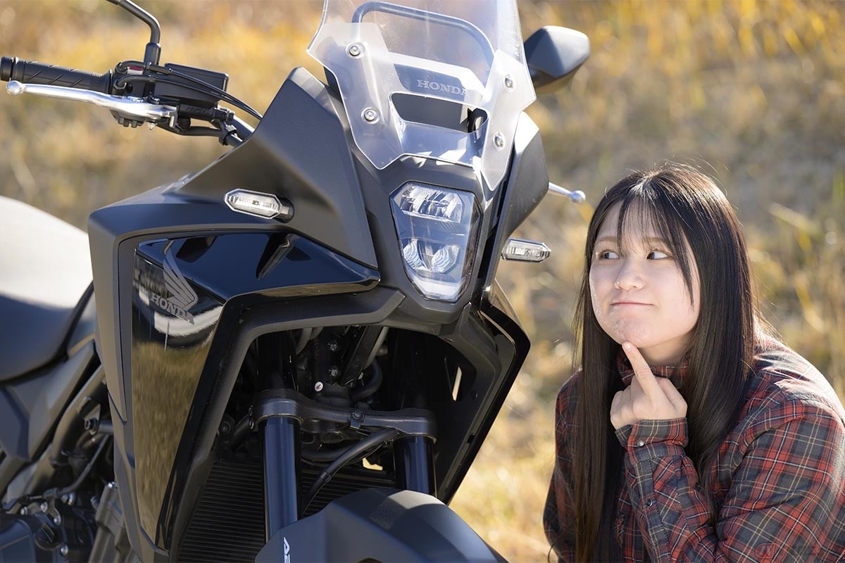 400X後継モデルとして誕生したNX400はフロントライトの造りが変わりパツッと切り落とされモダンでシャープなデザインになったのを顔で表現してみた