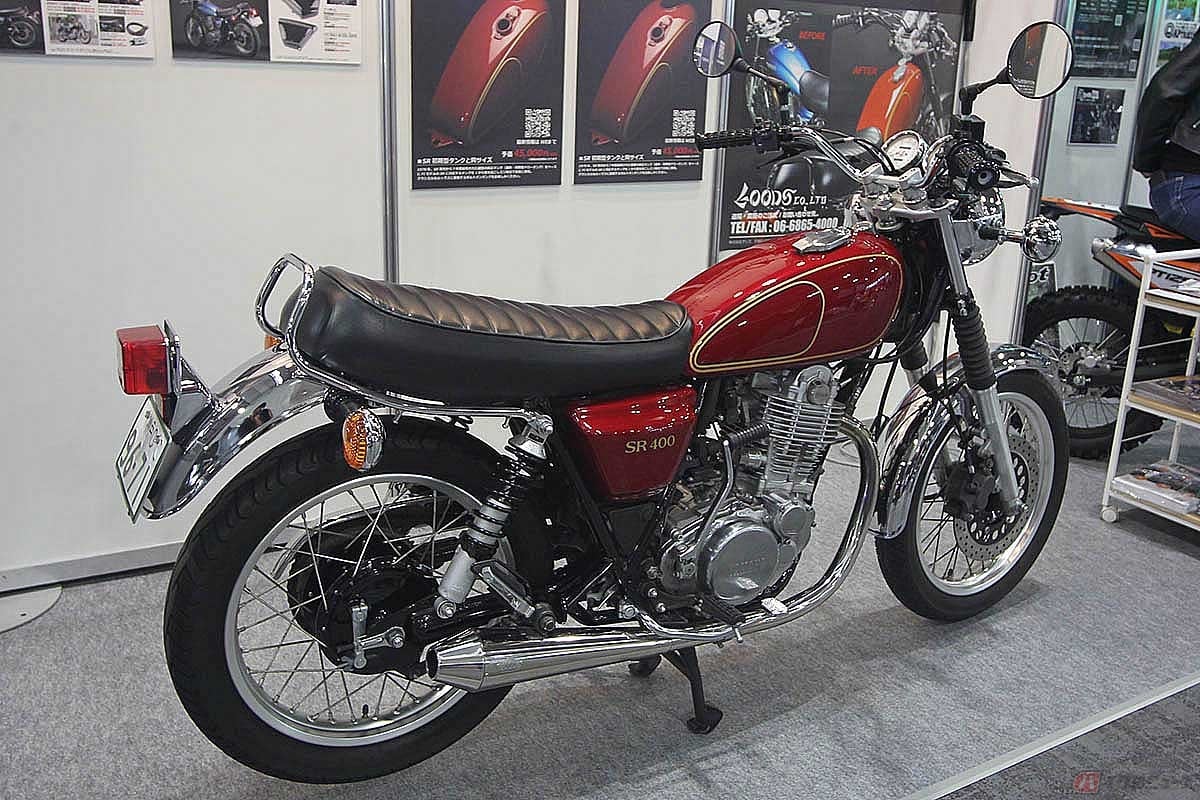 グッズが今秋に販売する「トラディショナルナロータンク for SR400 (FIモデル)」