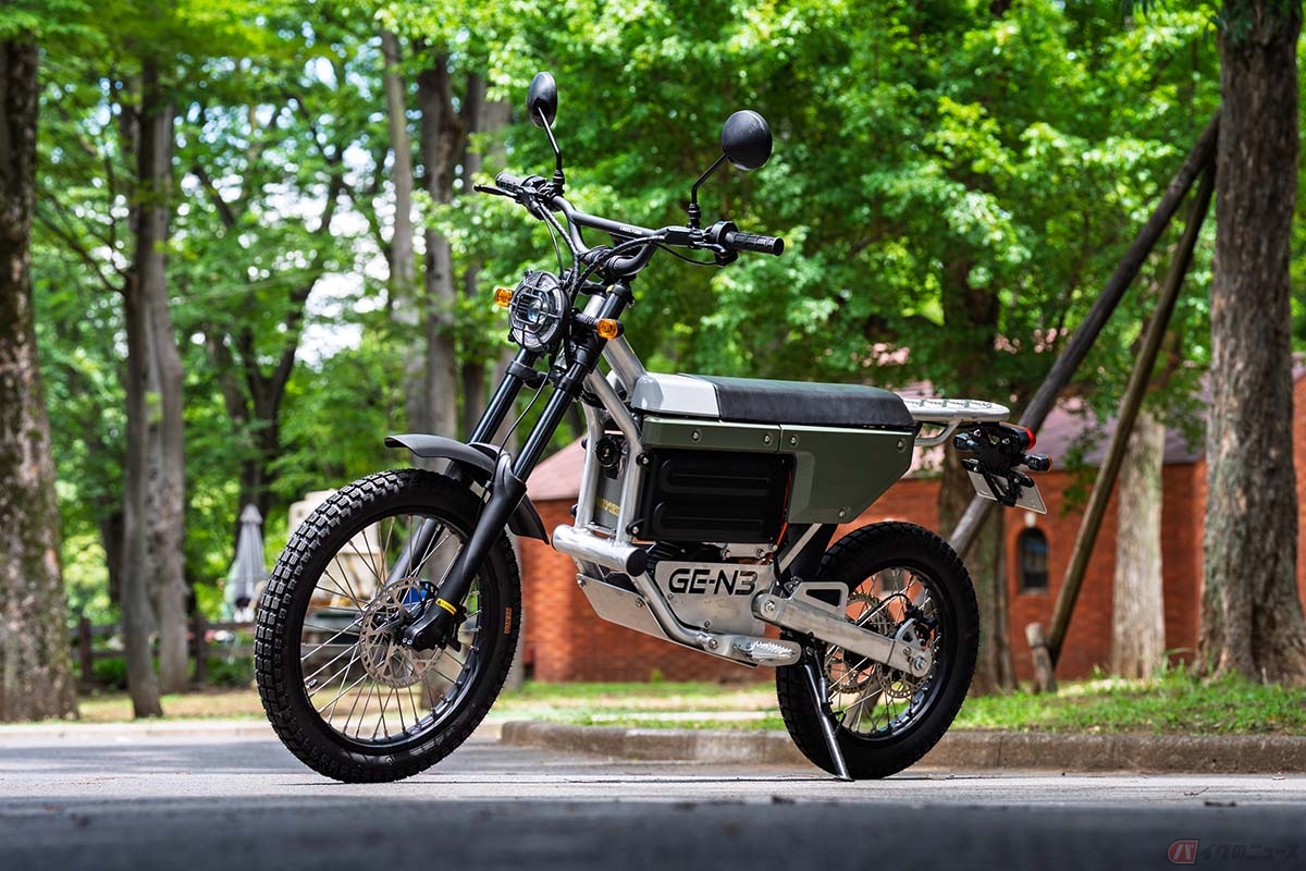 ダートフリークが開発した電動トレールバイク「GE-N3」(通称ゲンさん)
