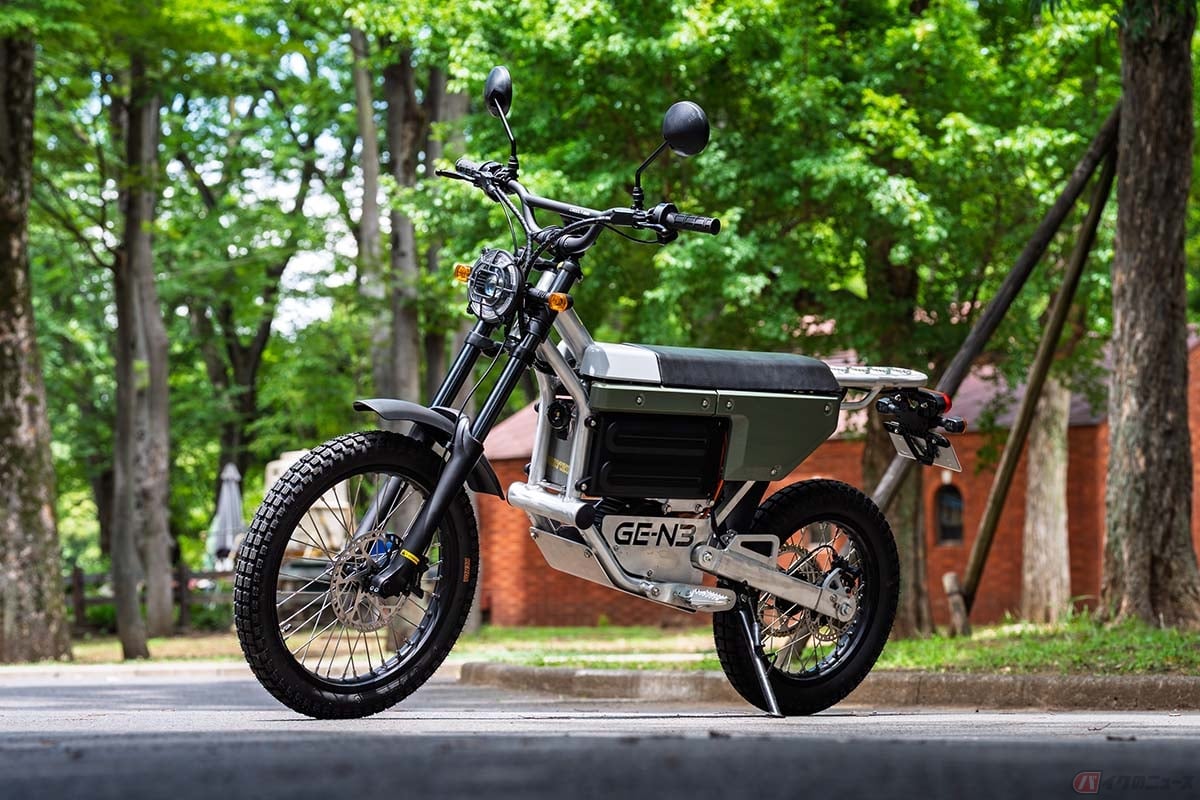 ダートフリークが開発した電動トレールバイク「GE-N3」(通称ゲンさん)