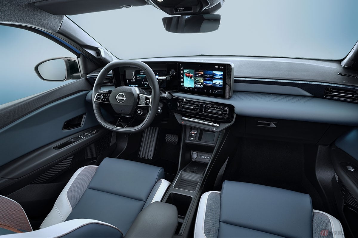 日産が欧州市場で発表した「マイクラ」の新型モデルの内装