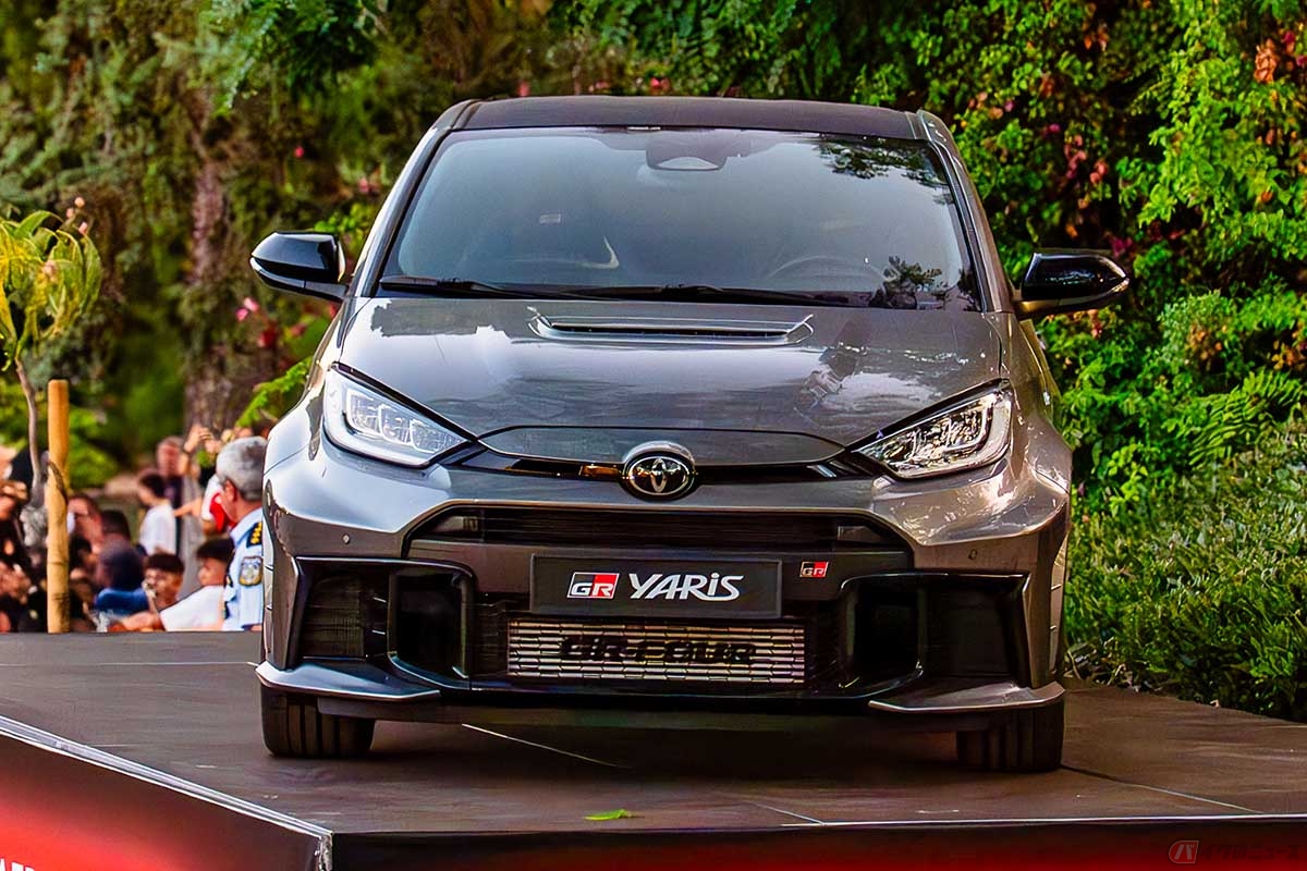 WRCアクロポリスラリー2025で欧州初公開されたTOYOTA GAZOO Racing「GRヤリス エアロパフォーマンス」