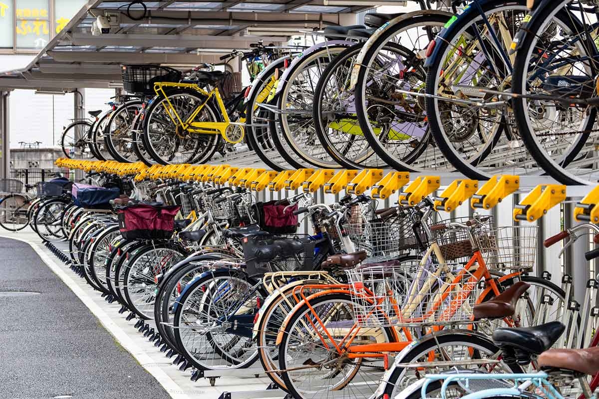 自転車の収容スペースにもさまざまなタイプがある