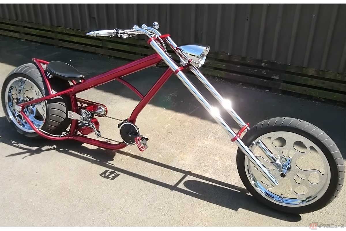 美しいチョッパーを自転車でビルドした作品に絶賛の声