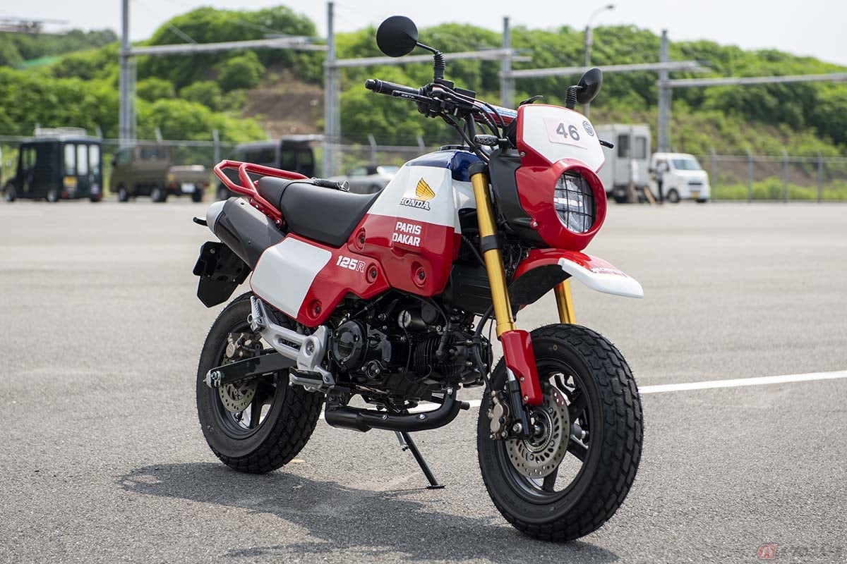 ホンダ「グロム」をベースにした「XL250Rパリ・ダカール」仕様のカスタムバイク
