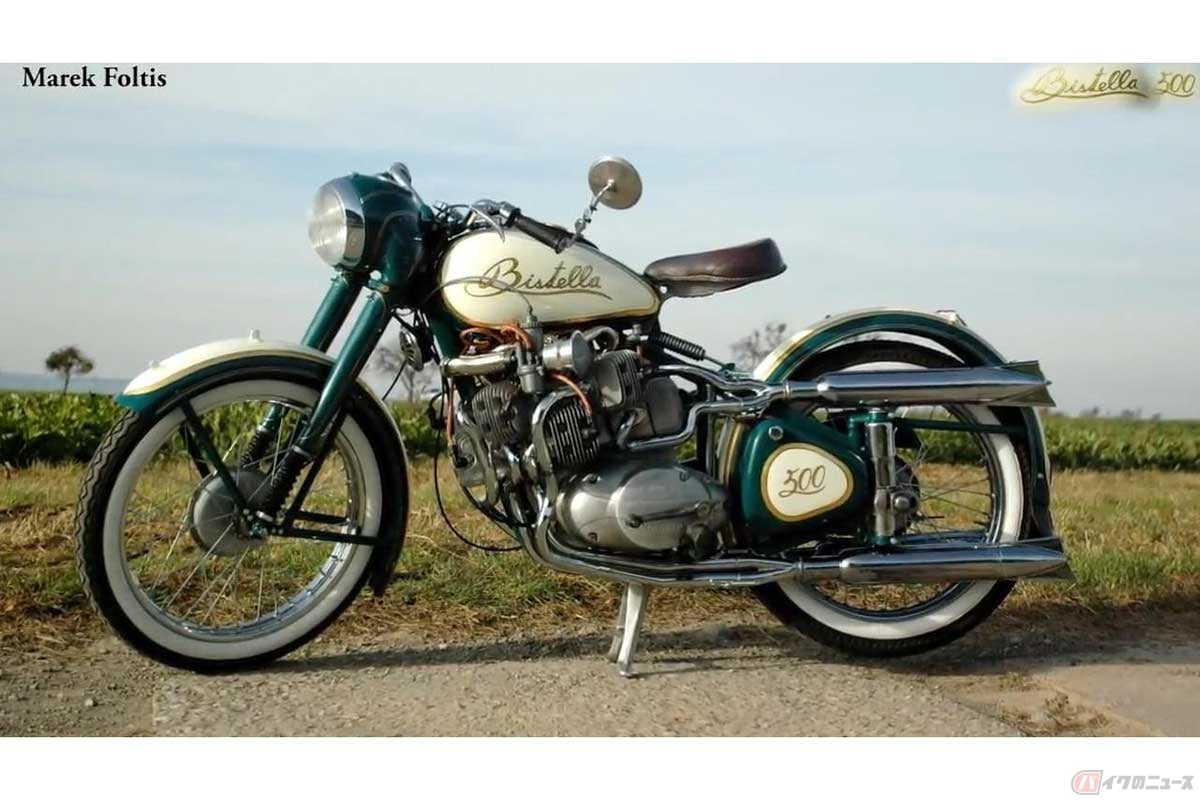 2ストロークの10気筒星型エンジンを自作し、クラシカルなバイクに搭載したエンジニアの動画に大反響