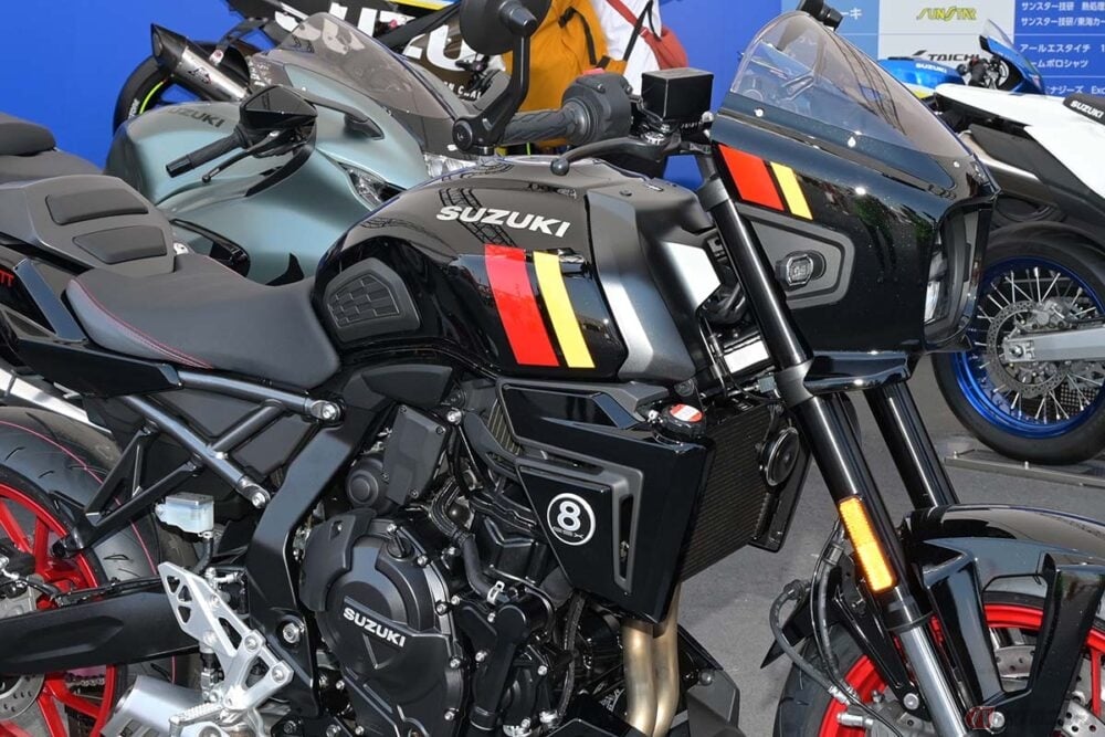 スズキが鈴鹿8耐会場で「GSX-8T」「GSX-8TT」を初公開！ 1968年登場の