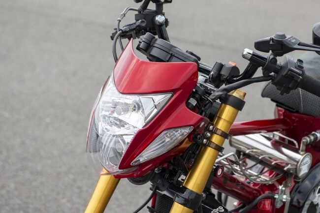 スーパーカブ グロムカスタム 鉄カブならではの加工・流用」の極み 「タイカブ×グロム×NS-1」パーツ