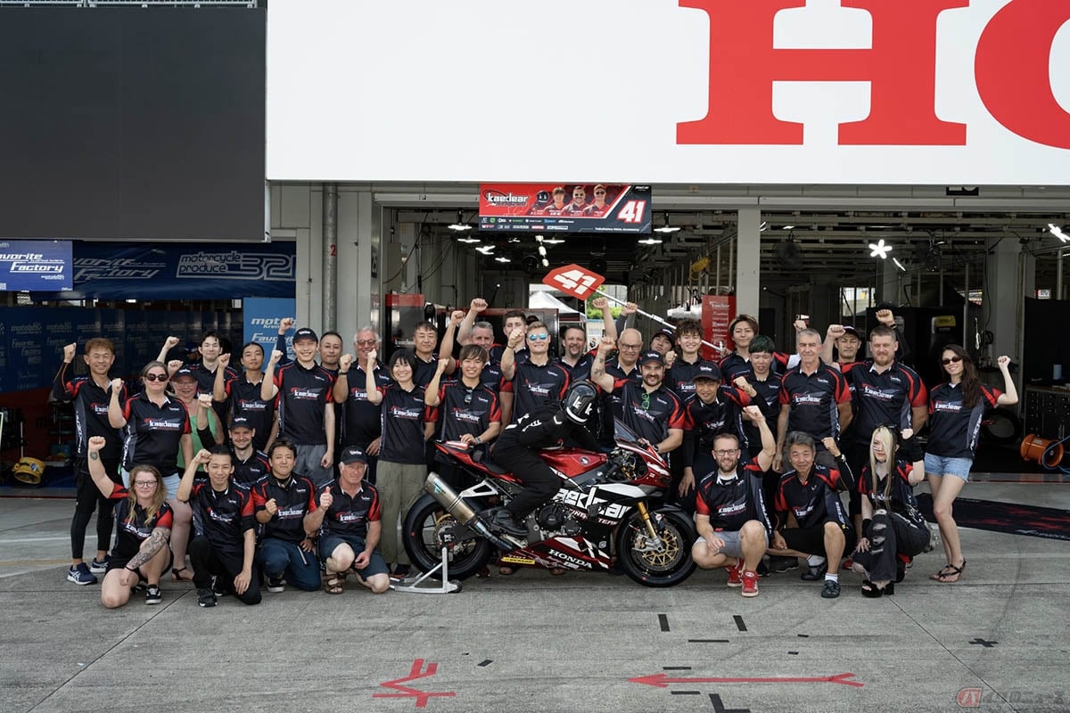 Kaedear Racing TeamとRAC41とのコラボチーム「Kaedear Racing-RAC41-HONDA」で鈴鹿8耐に挑んだ石塚健選手