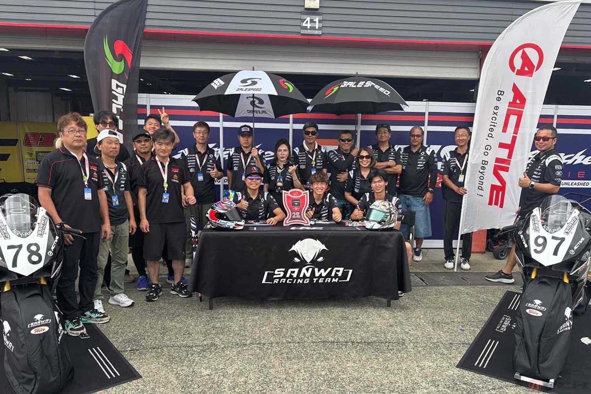 レーシングチーム「Sanwa Racing」からアジアロードレーシング選手権第3戦、日本ラウンドにスポット参戦した大久保光選手