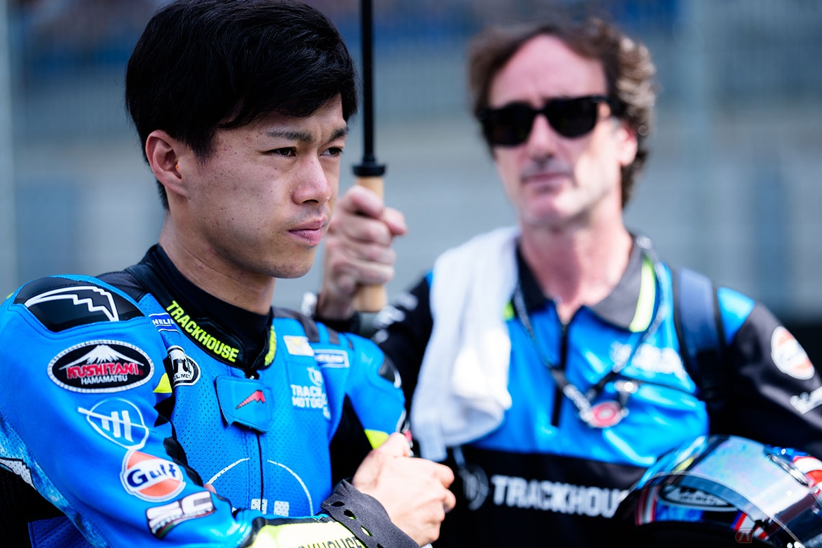 小椋藍選手（#79／トラックハウス・MotoGP・チーム）は決勝レース19番手スタート、つまり最後列からのスタートだった。予選順位も改善が必要【2025MotoGP第13戦オーストリアGP】