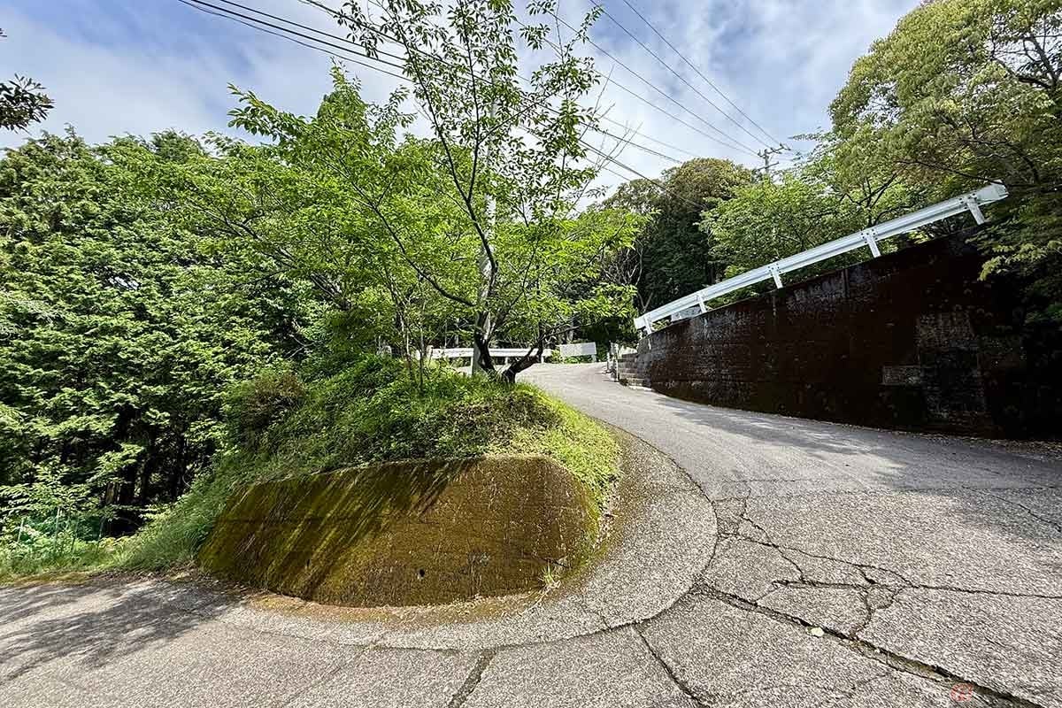 蛇のようにうねる「神峯寺」の最終区間