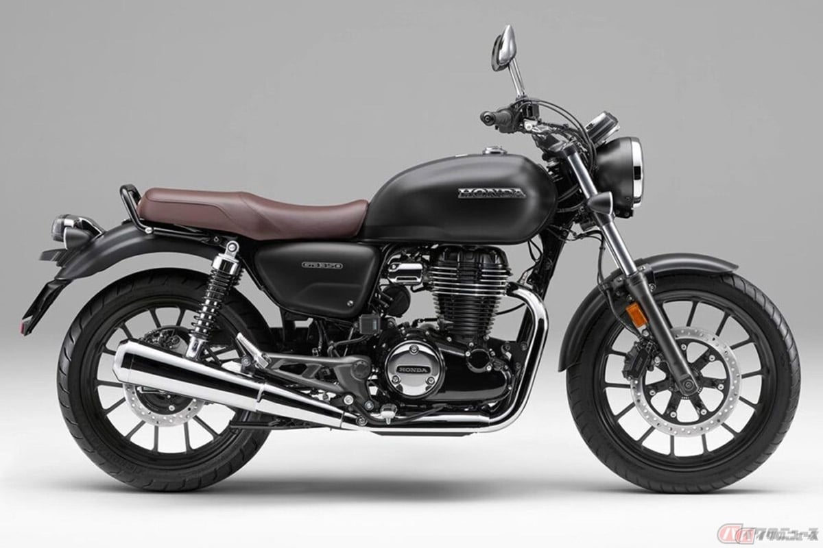 ホンダ「GB350」2025年モデル。一番人気のマットバリスティックブラックメタリック