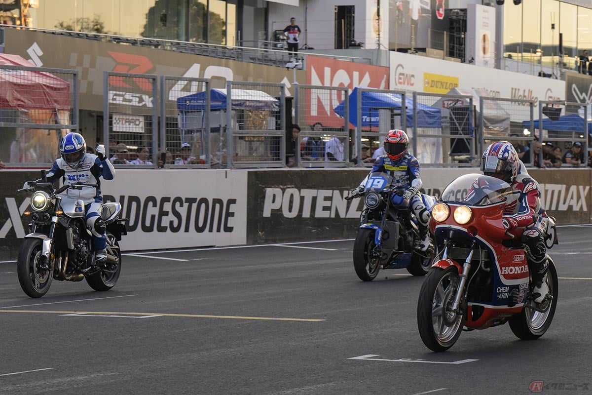 2025年の鈴鹿8耐では、「レーシング」の「CB」を車名に持つ「RCB1000」、「CB1000Fコンセプト」、「CB1000F Concept Moriwaki Engineering」の