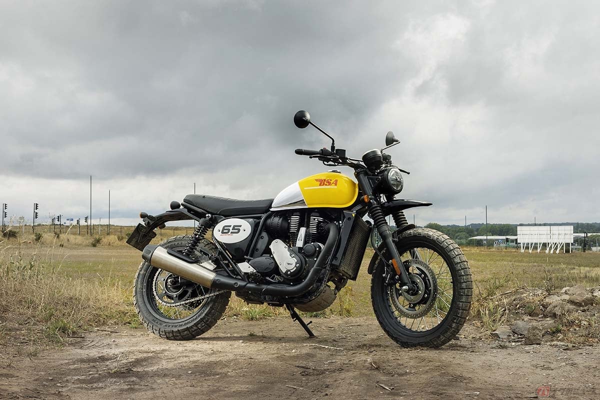 BSAの新型「スクランブラー650/ビクターイエロー」