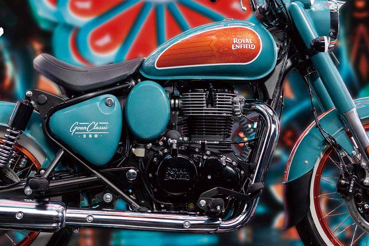 ロイヤルエンフィールド「ゴアンクラシック350」Trip Teal (トリップ・ティール)