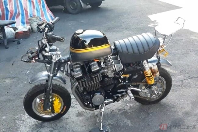 ☆ま〜出品☆モンキーベーシック改 詳細不明過ぎる「無理矢理」魔改造!? 原付「モンキー」のフレームに