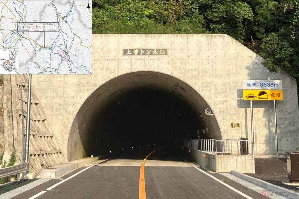 30年越しの開通!! 茨城県内最長、石岡市と桜川市を繋ぐ「上曽トンネル