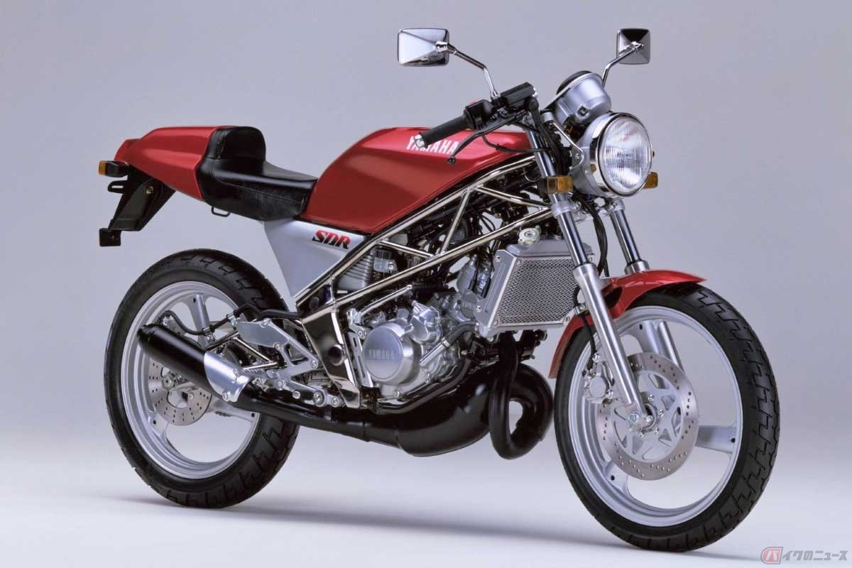 「DT200R」のエンジンをトラスフレームに搭載したロードスポーツ「SDR」（1987年）は、34馬力の最高出力で、車重はわずか105kg!!