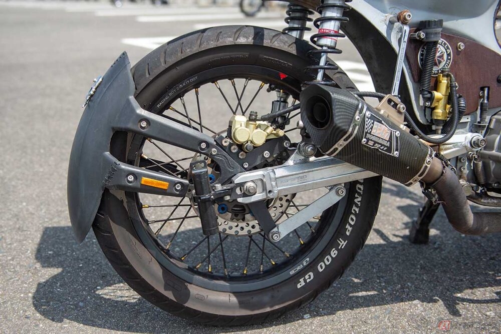 引き取り限定！！ホンダカブ！エンジン快調、電装快調、プチカスタム有り。レストアやカスタムベースに！ 20250925_cub_custom_01-650x433