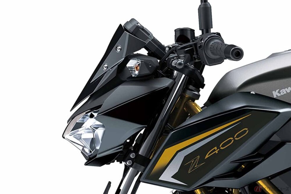 ゴールドの差し色がブラックを引き立てる!! カワサキ「Z400」2026年