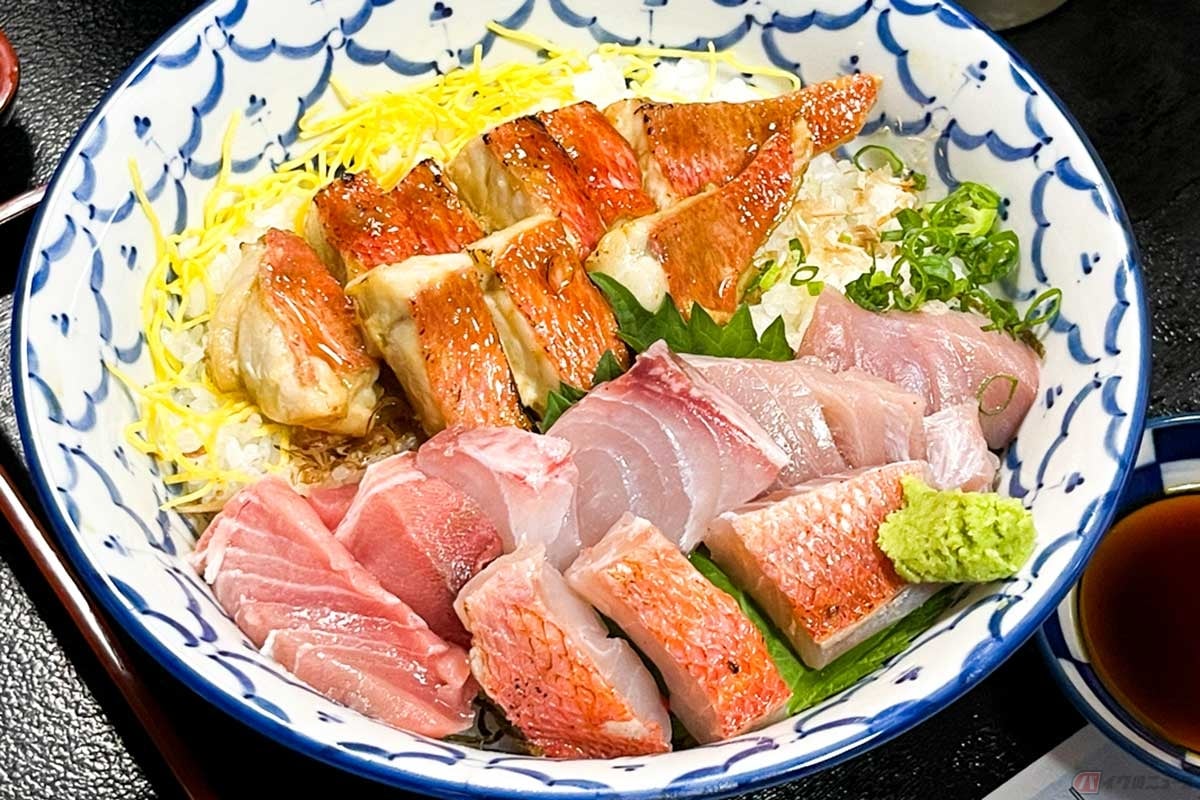 高知県室戸市にある「料亭花月」の「キンメ丼」。キンメ料理に関しては超有名店