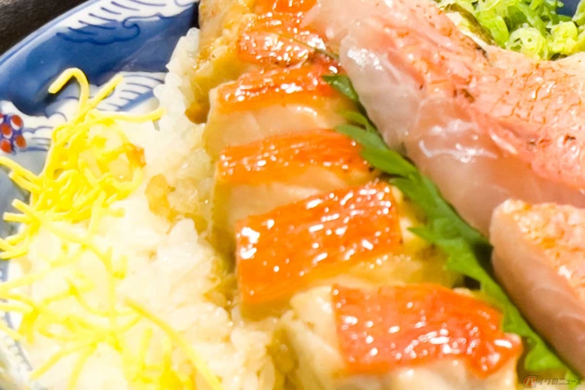 高知県室戸市にある「料亭花月」の「キンメ丼」。キンメ料理に関しては超有名店