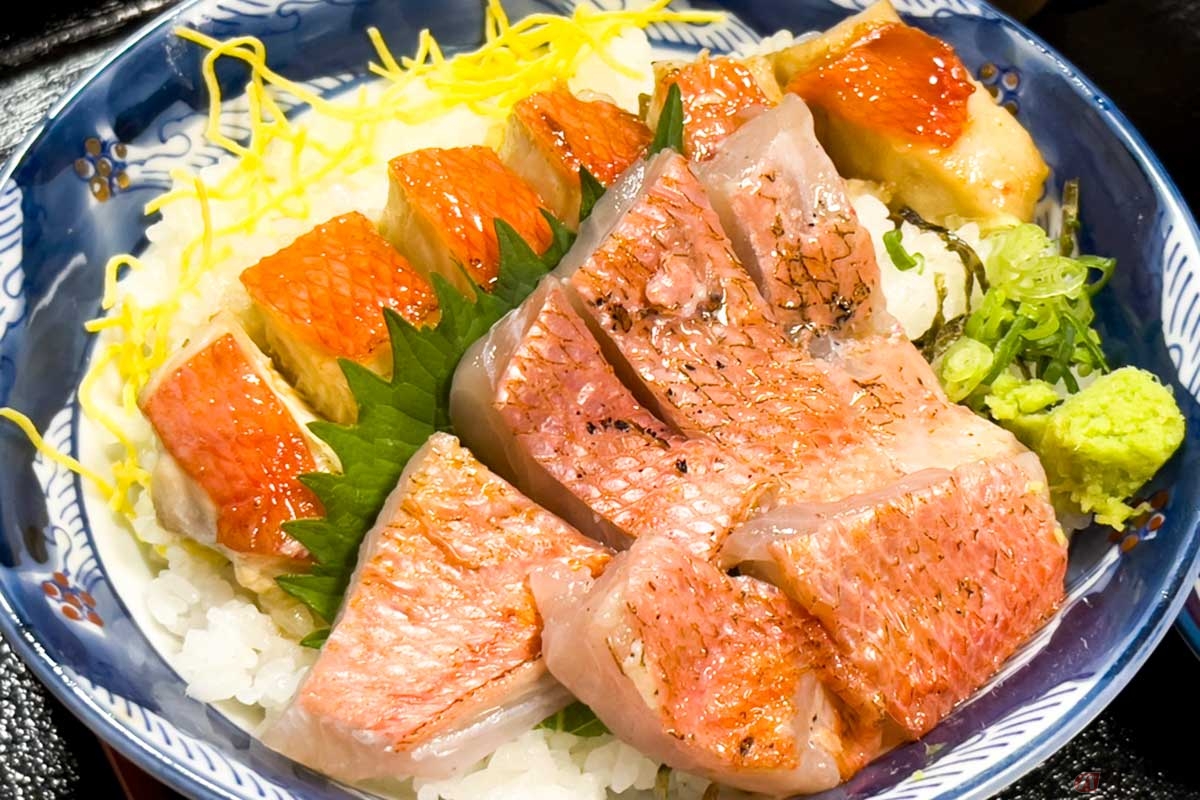 「オールキンメ丼」はキンメの刺身が1.5倍