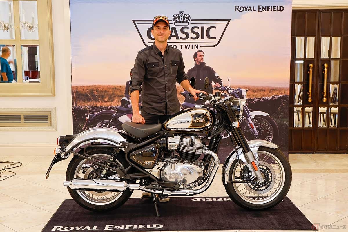 ロイヤルエンフィールドのイギリスのテックセンターのグレン・コーベットさんに「CLASSIC 650」のこだわりを聞いた