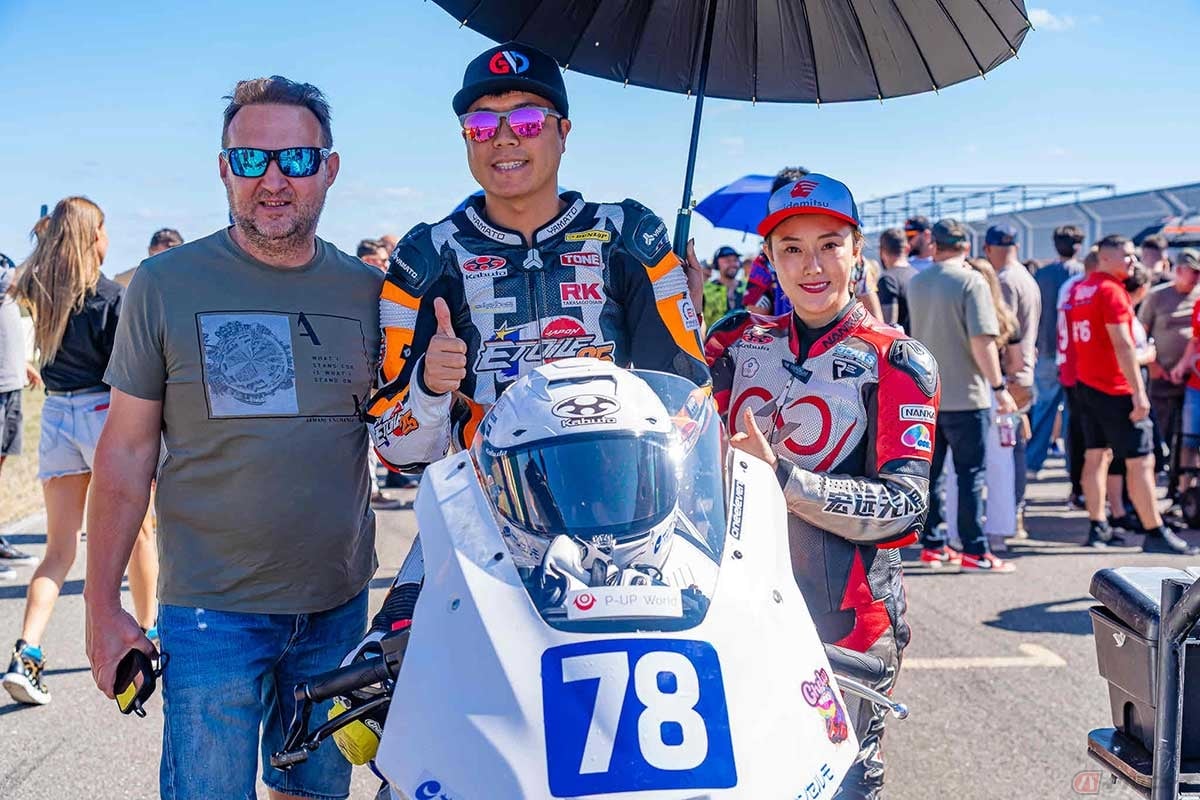 急遽、乗ったこともないヤマハ「YZF-R9」でレース参戦することになった大久保選手
