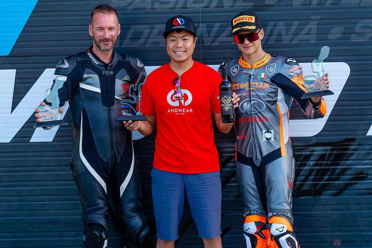 急遽、乗ったこともないヤマハ「YZF-R9」でレース参戦し、デビューウィンを飾ることができた大久保選手