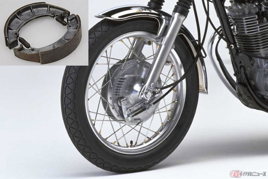 旧車や原付で採用されているドラームブレーキの構成パーツ「ブレーキシュー」