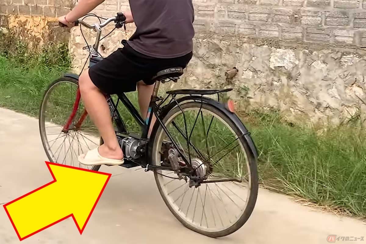 オンボロ自転車に500Wモーターを搭載して「フル電動自転車」にDIYしてしまった動画に反響