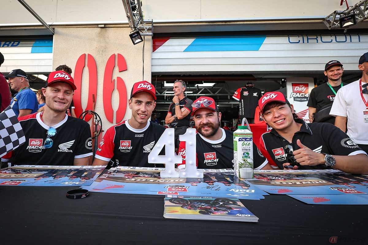 ボルドール24時間耐久ロードレースに参戦した石塚健選手。ピットウォークの様子
