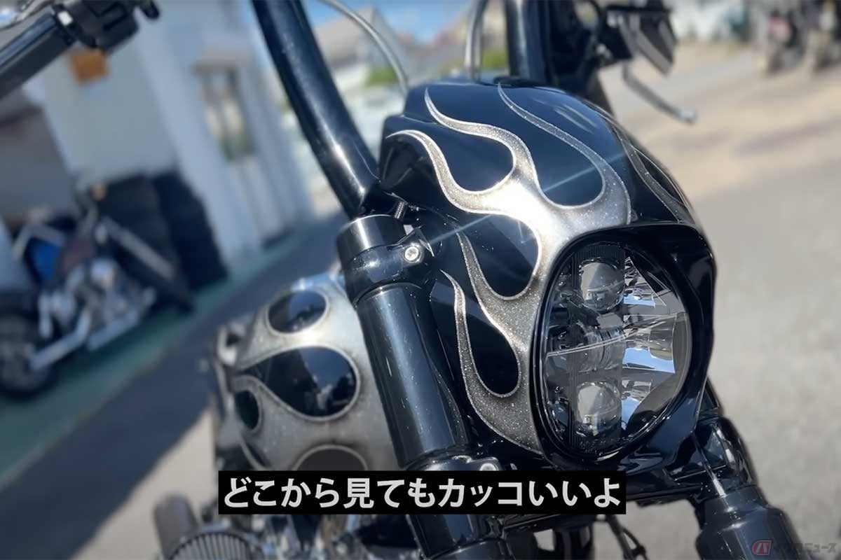 元K-1王者の魔裟斗さんが、愛車のハーレー「ブレイクアウト」をカスタム。イメージ以上の仕上がりを喜ぶ姿に反響