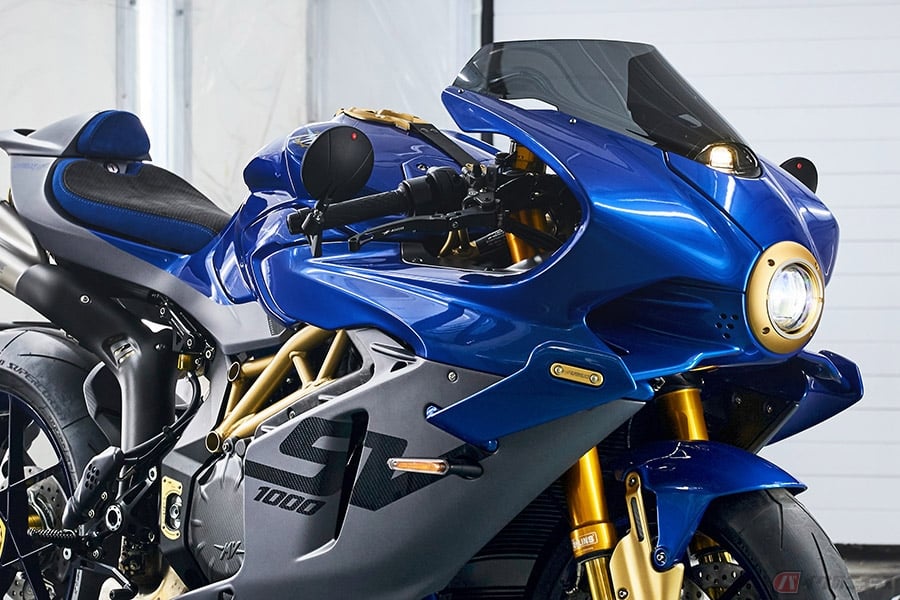 MVアグスタが新たに展開するカスタマイズプログラム「サルトリア・メカニカ」で製作されたカスタム車両