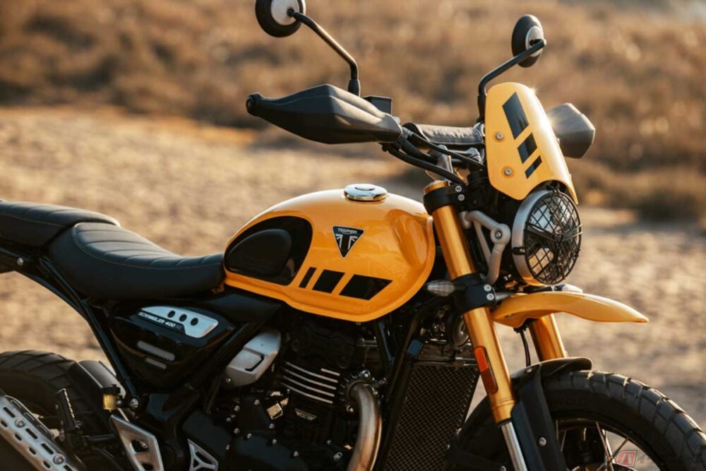 普通自動二輪で乗れるトライアンフ「スクランブラー400XC」 2025年9月