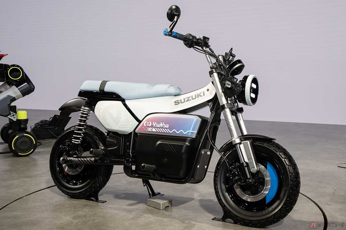 スズキの電動コンセプトモデル「e-VanVan」