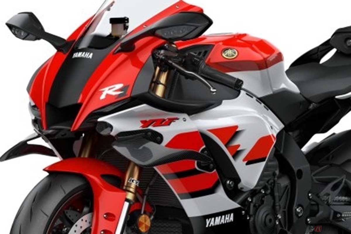 北米で公開されたヤマハ「YZF-R1」(2026年モデル)70周年記念限定カラー