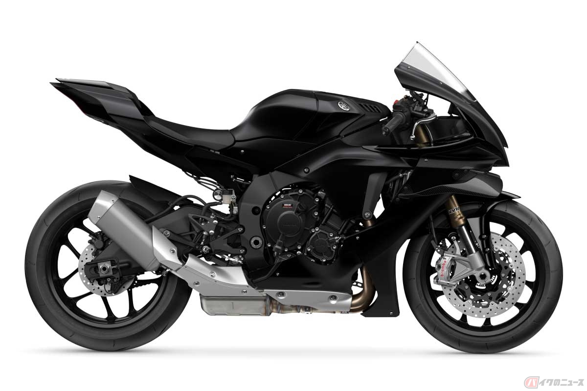 ヤマハ「YZF-R1」クローズドコース専用モデル。公道モデルは「ユーロ5」仕様のため、欧州では2024年で終了し、2025年はクローズドコース専用モデルを販売（日本国内のレースベース車に相当）