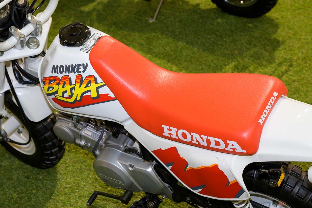 遊び心全開!? デュアルヘッドライト装備のホンダ「モンキーBAJA」 50cc