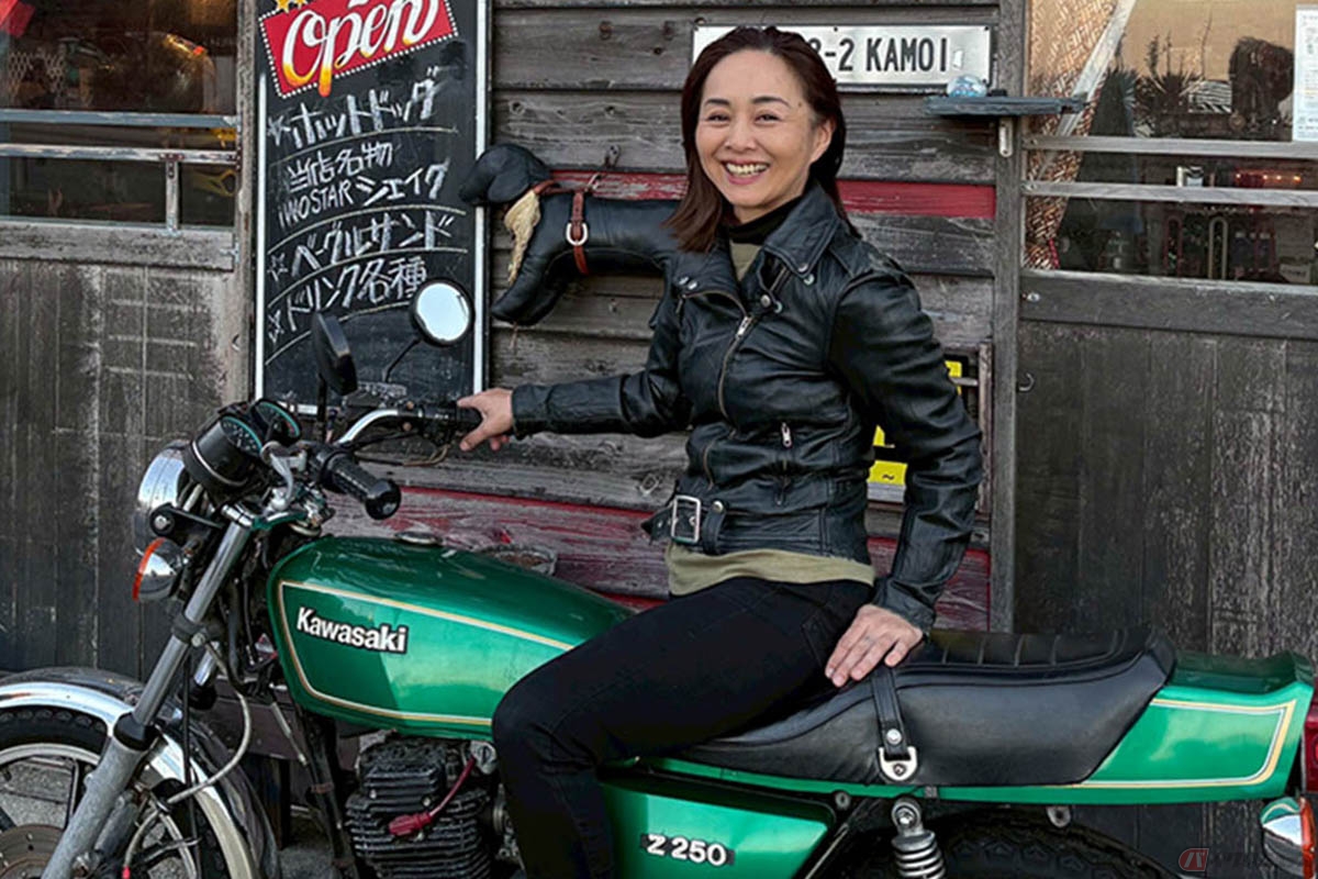関東圏のライダーに人気のカフェ「TWOSTAR」を営む柴﨑美奈子さん