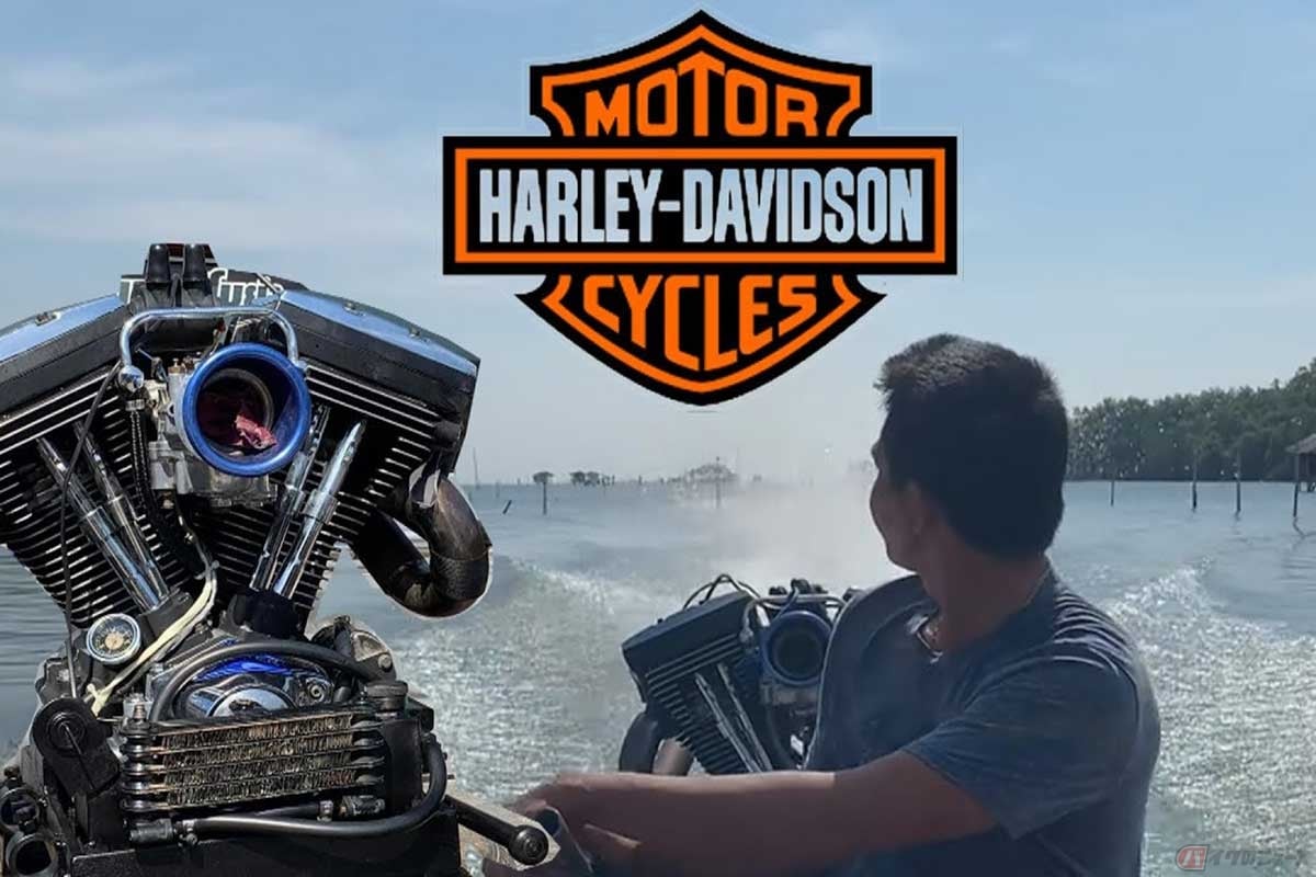 ハーレーのエンジンを搭載した、タイの「ロングテールボート」に注目!!