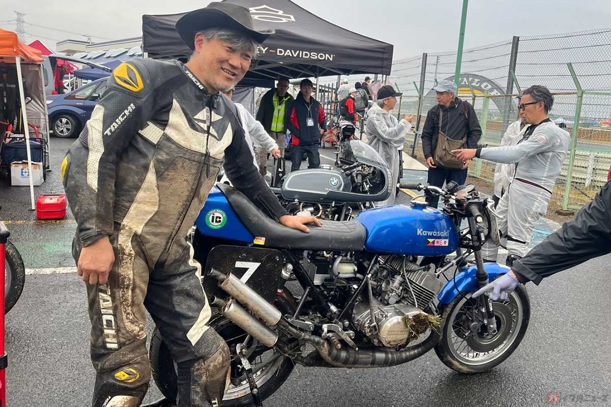 優勝を射程圏内に捉えたと思ったら、最終コーナーで転倒してしまった筆者(後藤武)